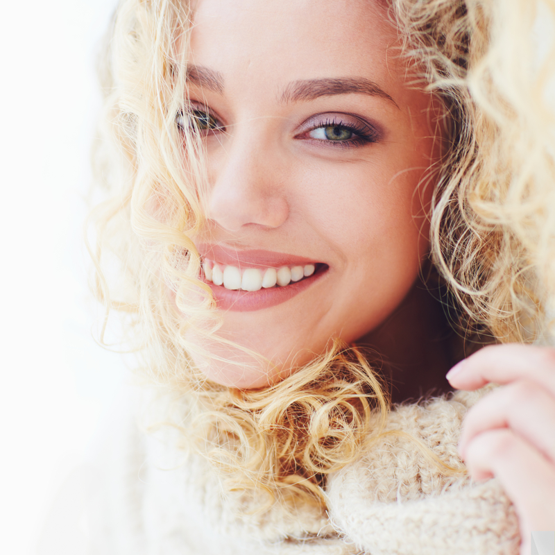 young woman smiling