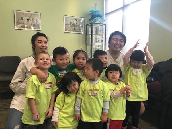 group of children at calgary dentist office