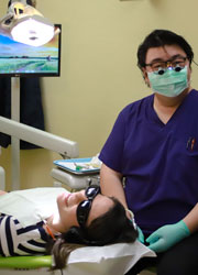 calgary dentist at work