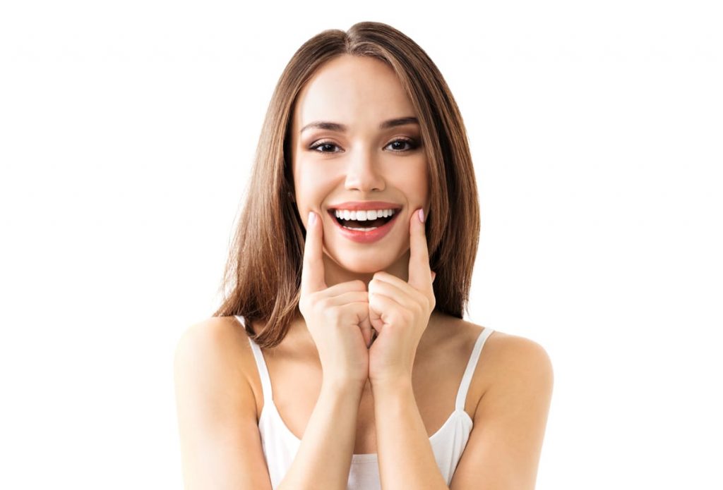 woman with a beautiful white smile