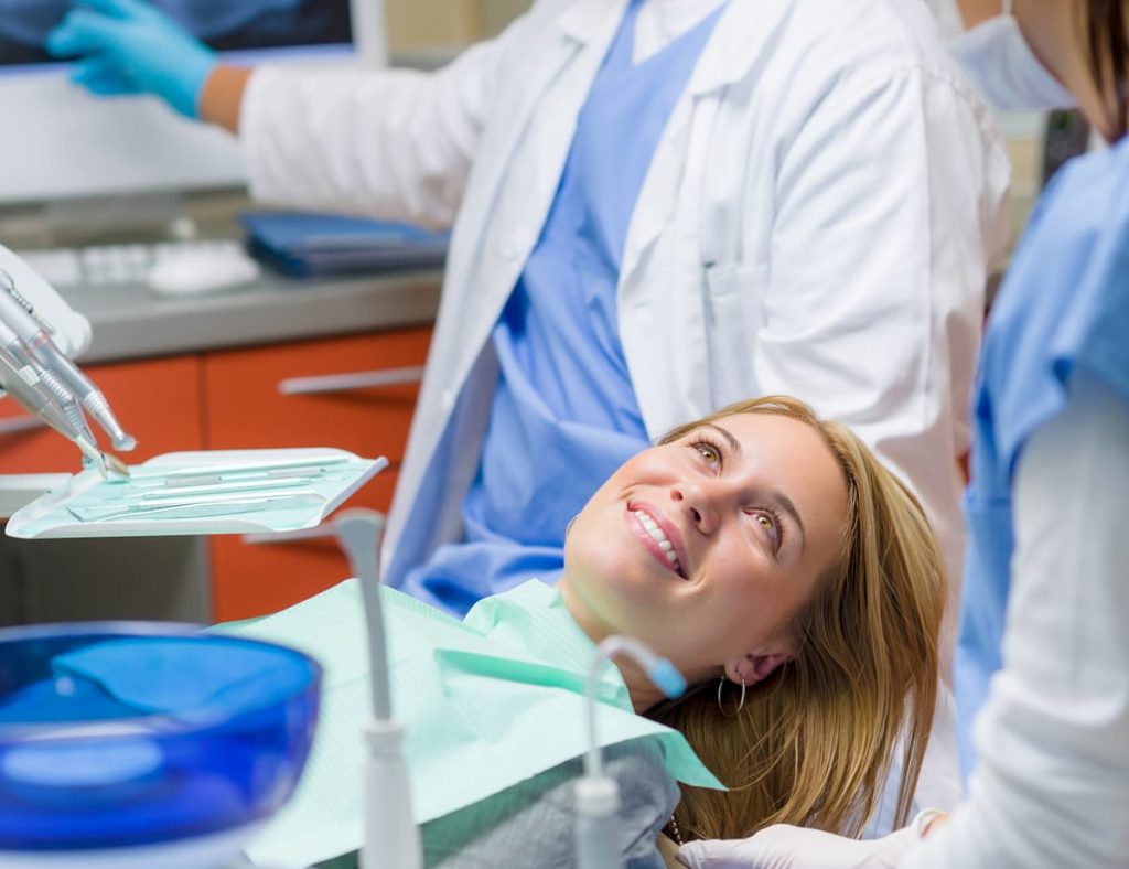 patient getting sedation dentistry